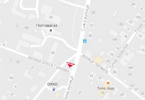 Prismatron, Prism A in Poltava Sennaa st. - Olesa Goncara st. (Poltavagaz) - 320567 scheme