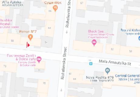 Citylight A in Odessa M. Arnautskaa st., 56 A scheme