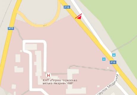 Billboard A in Cherkasy, 3x6  Dahnovs'ka st. - Zolotoniss'ke sose scheme