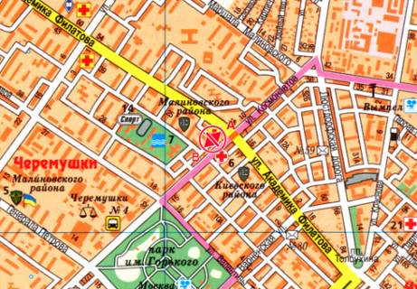 Billboard A in Odessa, 3x6  Kosmonavtiv st., 14 scheme