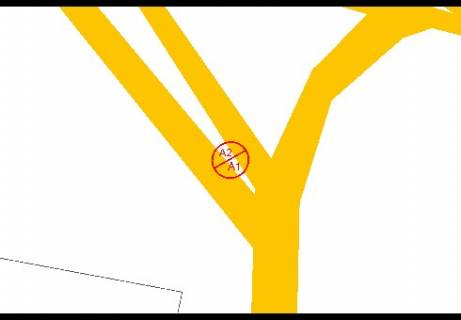 Billboard A in Boryspil Borispil's'ke sose (M-03), v'izd do alei v napramku Borispil'-aeroport, iz Kieva (rozpodiluvac) scheme