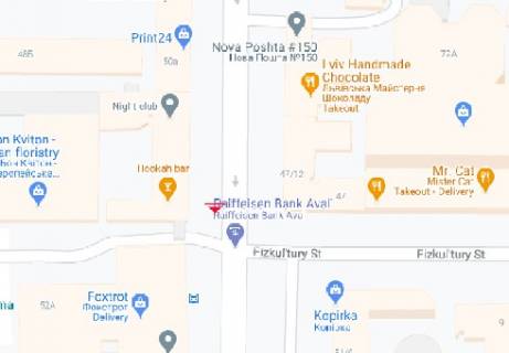 Cityscroll B in Kyiv, 1.7x1.2  Antonovica st., 50 scheme