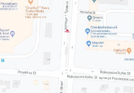 Backlight B in Chernihiv 1-go Travna st., 166 scheme