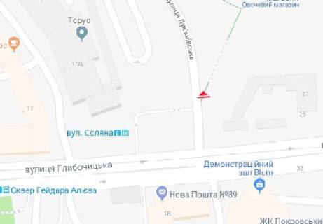 Backlight B in Kyiv, 2.3x3.14  Luk`anivs'ka st., 17 scheme