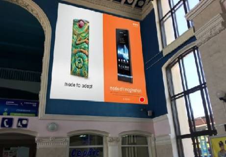 Facade Banners A in Zaporizhzhya Glavnyj holl central'nogo zeleznodoroznogo vokzala  Photo 1