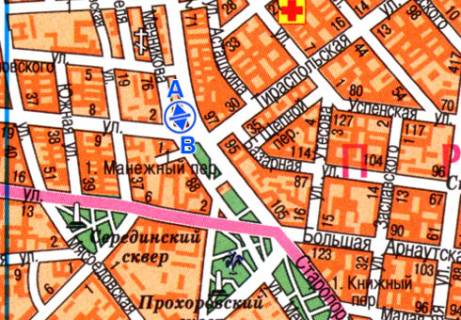 Citylight A in Odessa Staroportofrankovskaa, 36 - Kolontaevskaa A, ostanovka scheme