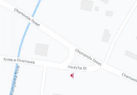 Billboard A in Khmelnitsky Cernovola st. - Pilotskaa st. scheme