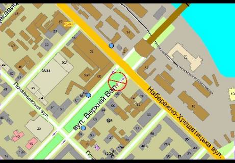 Citylight B in Kyiv, 1.86x1.27   Verhnij Val st., 68 - Naberezno-Kresatickaa st. (svetofor) scheme