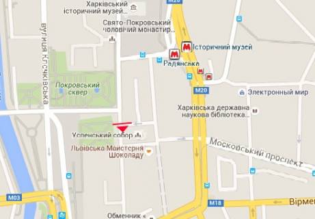 Scrolller, Scroll A in Kharkiv Universitetskaa st. - Sobornyj spusk (naprotiv) - 320887 scheme