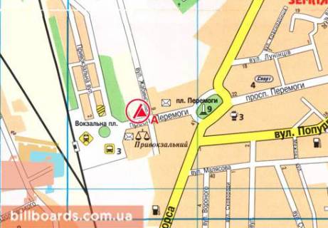 Prismatron, Prism A in Chernihiv, 3x4  Pobedy av., 6 - 14524 scheme