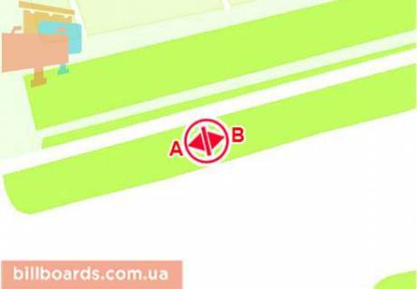 Billboard B in Mykolaiv Odesskoe sosse scheme