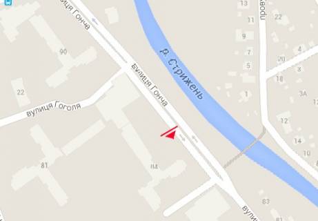 Billboard B in Chernihiv, 3x6  Gonca st., 84, vid centru scheme