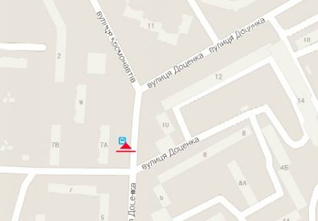 Billboard A in Chernihiv, 3x6  Docenka st., 7a scheme