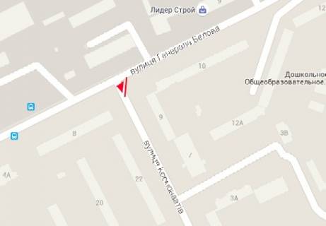 Billboard A in Chernihiv, 3x6  1-i Tankovoi Brigadi st., 10 - Kosmonavtiv st., 9 scheme