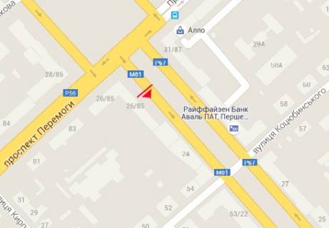 Backlight B in Chernihiv Miru prosp., 26 scheme