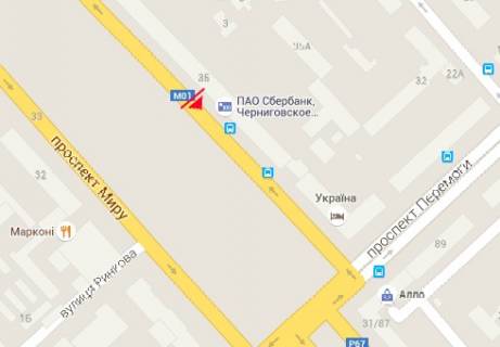 Backlight A in Chernihiv Miru prosp., 37 scheme