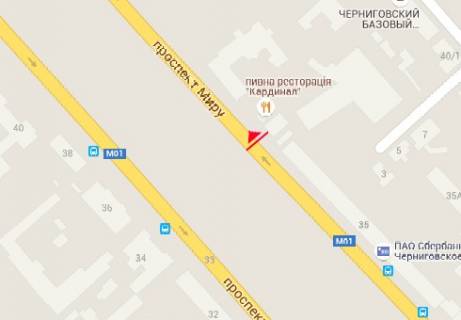 Backlight B in Chernihiv Miru prosp., 39 scheme