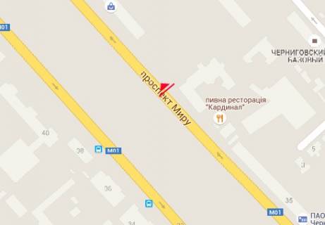 Backlight B in Chernihiv Miru prosp., 41 scheme