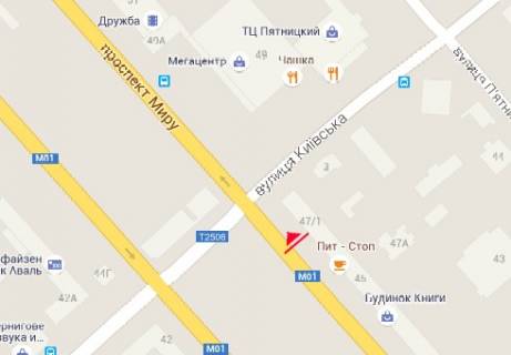 Backlight B in Chernihiv Miru prosp., 47 scheme