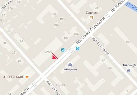 Backlight B in Chernihiv Peremogi prosp., 102/27 scheme