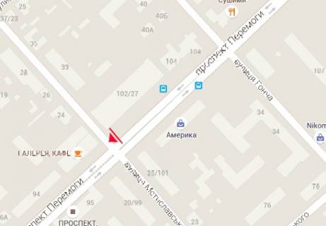 Backlight B in Chernihiv Peremogi prosp., 102/27 scheme