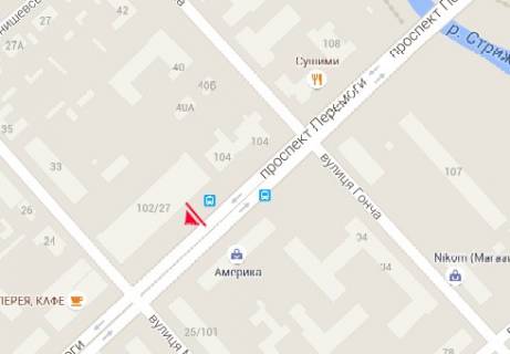 Backlight B in Chernihiv Peremogi prosp., 102/27 scheme