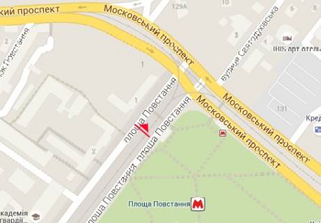 Backlight A in Kharkiv Povstanna pl., 1 scheme