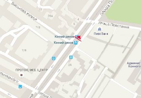 Backlight A in Kharkiv Molocna st. (Kirova (Cervonozavods'kij r-n) st.) - Vijs'kova st. scheme