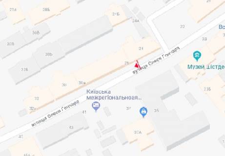 Backlight B in Kyiv Olesa Goncara st., 24 scheme