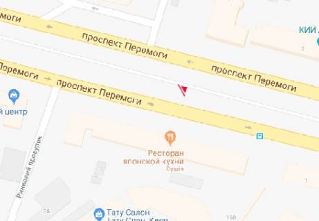 Citylight B in Kyiv Pobedy av., 3 scheme