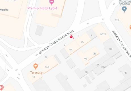 Backlight B in Kyiv Starovokzal'na st., 7 scheme