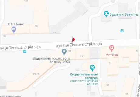 Cityscroll A in Kyiv, 1.86x1.27   Secevyh Strel'cov st., 48 (Artema st.) scheme