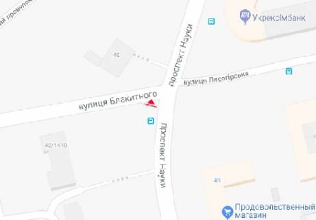 Prismatron, Prism A in Kyiv, 3x6  Nauki prosp., 21 - Blakitnogo st. - 478153 scheme