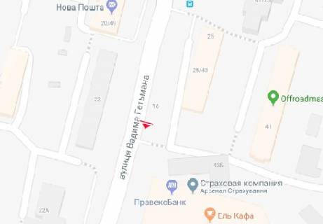 Scrolller, Scroll A in Kyiv, 2.3x3.14  Get'mana Vadima st., 23 - 478328 scheme