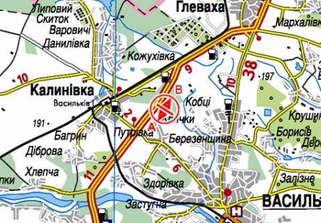 Billboard A in Kiev roads, 3x6  Trasa Kiiv-Odesa, 34150 scheme