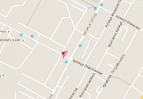 Billboard B in Kherson, 3x6  Ivana Boguna st. (Illica st.) - Lavren'ova st. scheme