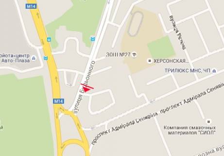 Billboard A in Kherson, 3x6  Polkovnika Kedrovs'kogo st. (Bud'onnogo st.), 4 scheme