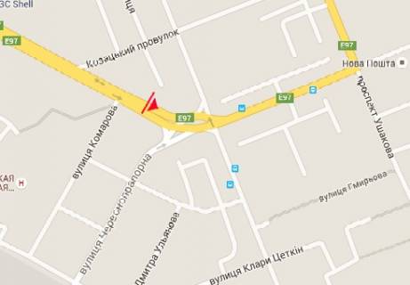 Billboard A in Kherson, 3x6  Mikolaivs'ke sose (VIP) scheme