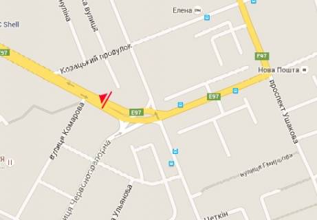 Billboard B in Kherson, 3x6  Mikolaivs'ke sose (VIP) scheme