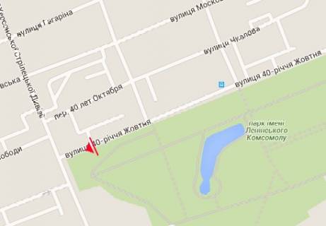 Billboard A in Kherson, 3x6  Nebesnoi Sotni st.(40 rokiv Zovtna st.), navproti bud. No1 scheme