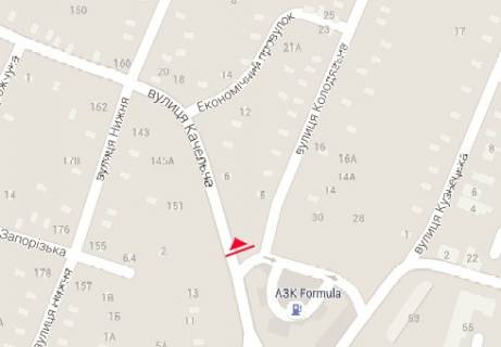 Billboard B in Kherson, 3x6  Kacel'na st. (AZS) scheme