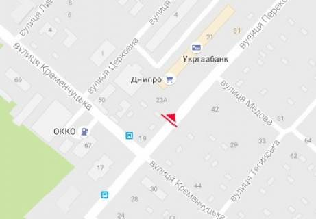 Backlight A in Kherson, 2.3x3.14  Perekops'ka st., 31 scheme