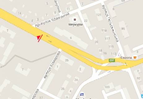 Prismatron, Prism A in Kherson, 3x6  Mikolaivs'ke sose - Kozac'kij prov. (VIP) - 14206 scheme