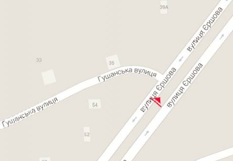 Billboard A in Lutsk, 3x6  Ersova st. , rozdil'nik (1) scheme