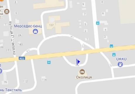 Billboard B in Lutsk, 3x6  Rivnens'ka st. , 154, bila baru "Okolica" scheme