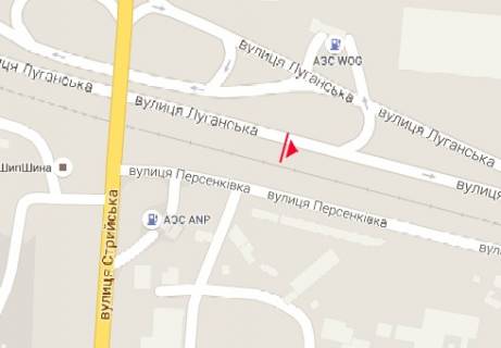 Billboard B in Lviv, 3x6  Lugans'ka st. scheme