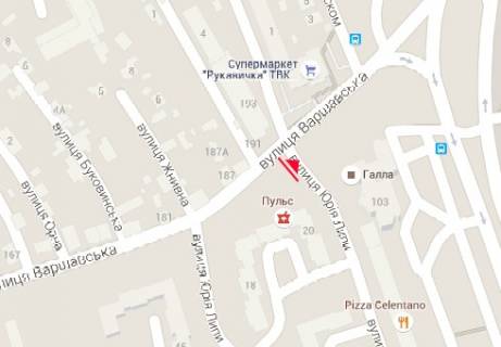 Billboard B in Lviv, 3x6  Uria Lipi st., 20 scheme