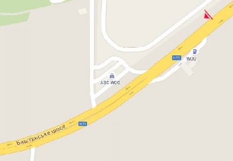 Billboard B in Mykolaiv, 3x6  Bastans'ke sose - viizd scheme