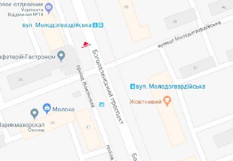 Backlight A in Mykolaiv, 2.3x3.14  Bogoavlens'kij prosp. (Zovtnevij prosp.), 45 scheme