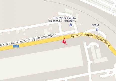 Billboard A in Nikopol Geroiv Cornobila st., 4 scheme